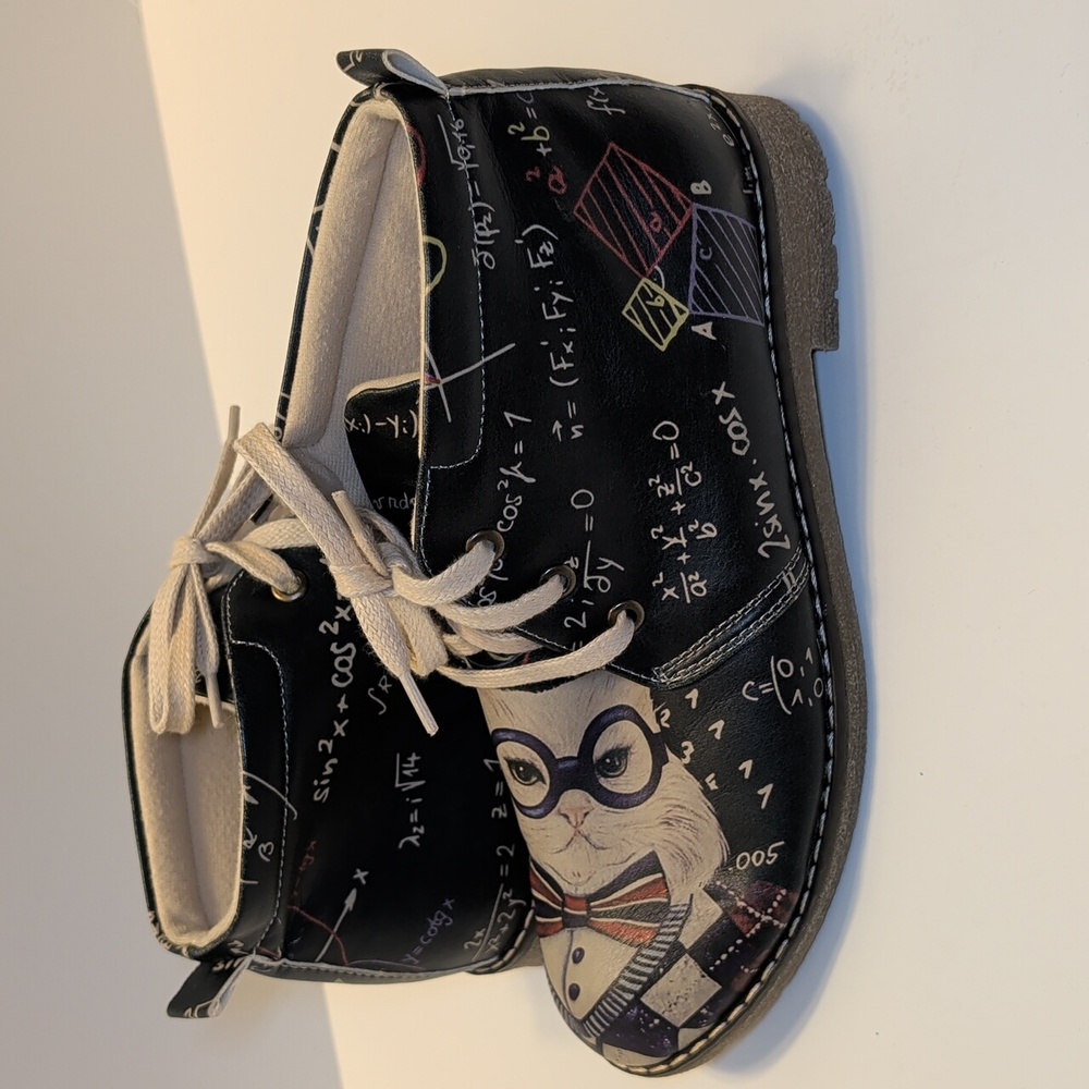 Goby Cat Math Lace-Up Ankle Boots Size EU 38 - US Size 7.5 - Picture 2 of 16